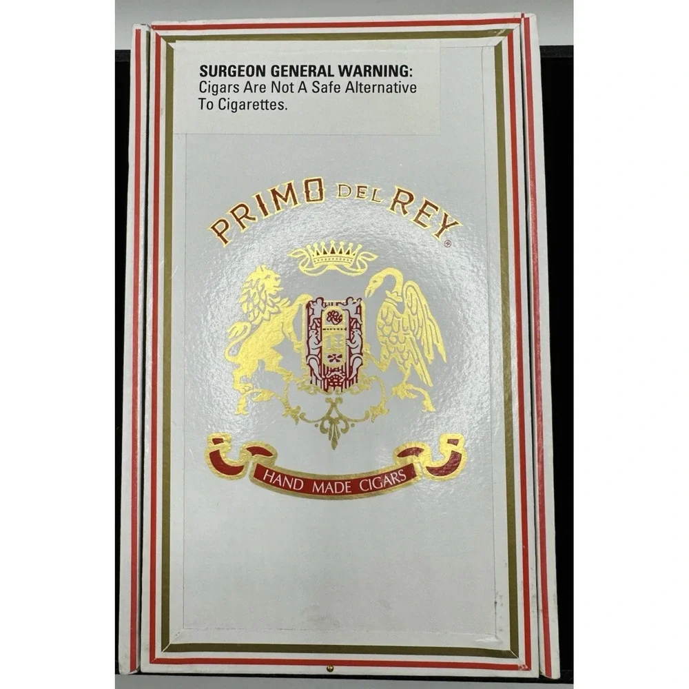 Primo del Rey Cigar Box Empty Wooden Humidor Style Box 15 Churchill Decor Storag